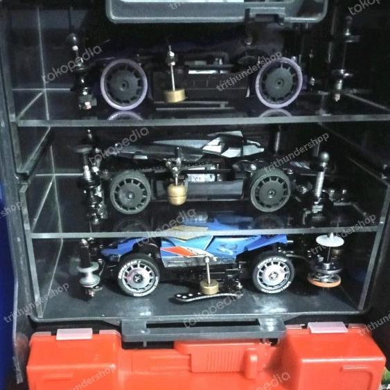 SEKAT AKRILIK PITBOX TAMIYA ACRILIC 3 TINGKAT PIT BOX 1 KOTAK 3MM