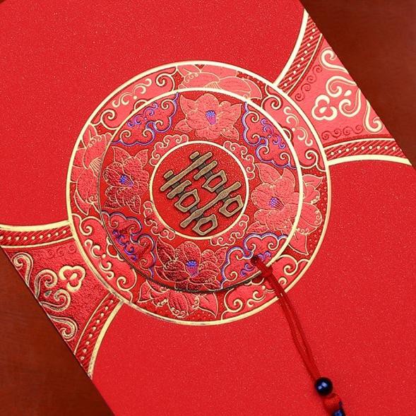 

GZD Angpao sangjit kondangan (2 pcs/pack) shuangxi fu pernikahan perkawinan tionghoa tradisi hongbao