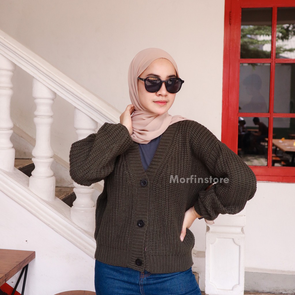 Nakara Cardy Rajut Premium 3 Geud Bahan Import / Rajut Knit / Kardigan Rajut Premium / Rajut Wanita / Rajut Korea / Cardy Rajut