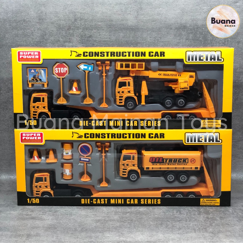 DIE-CAST MINI CAR SERIES KONSTRUKSI MAINAN MOBIL MOBILAN DIECAST ANAK TRUK CONSTRUCTION