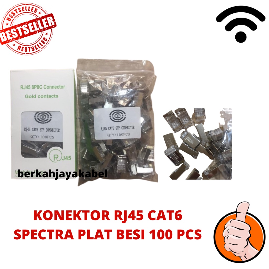 RJ45 CAT6 SPECTRA BESI 100 PCS