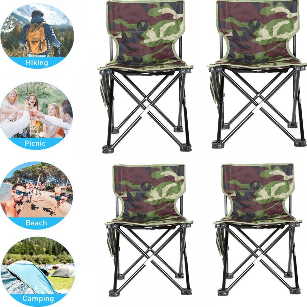 GS8 39x39x65CM Kursi Lipat Portable Memancing Outdoor Camping Fishing Chair AEF AAN147 Camoufla