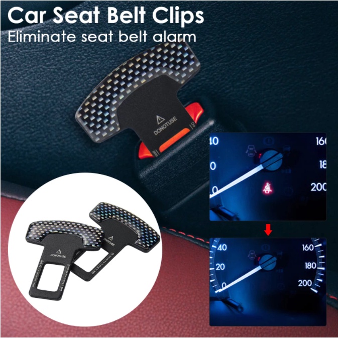 2PCS COLOKAN SEAT BELT BUZZER STOPPER PENGHALANG BUNYI SENSOR Sabuk Pengaman Mobil