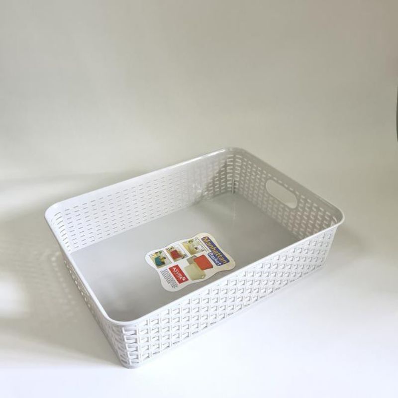 ASVITA MANHATTAN BK-285 Keranjang Plastik Serbaguna Aesthetic WARNA RANDOM/REQ