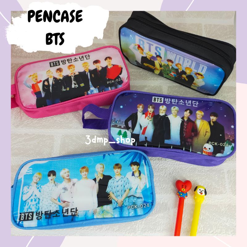 Pencase tempat kotak pensil BTS BT21 KPOP bts world