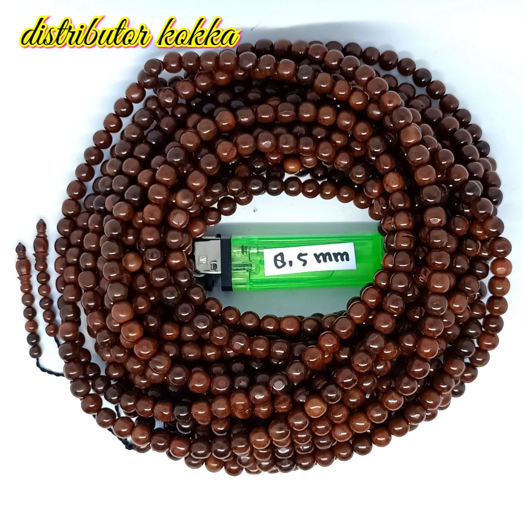 ( SUPER MURAH ) Tasbih 1000 kokka kaukah bulat polos 8,5 mm