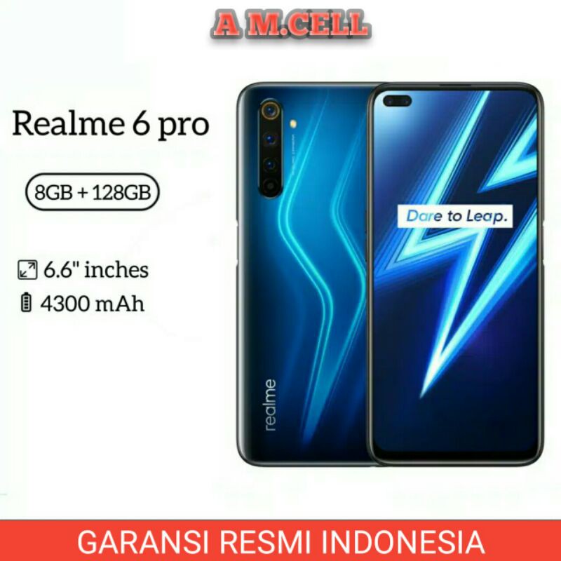 Realme 6 pro (8GB/128GB)~ GARANSI RESMI REALME 1 TAHUN