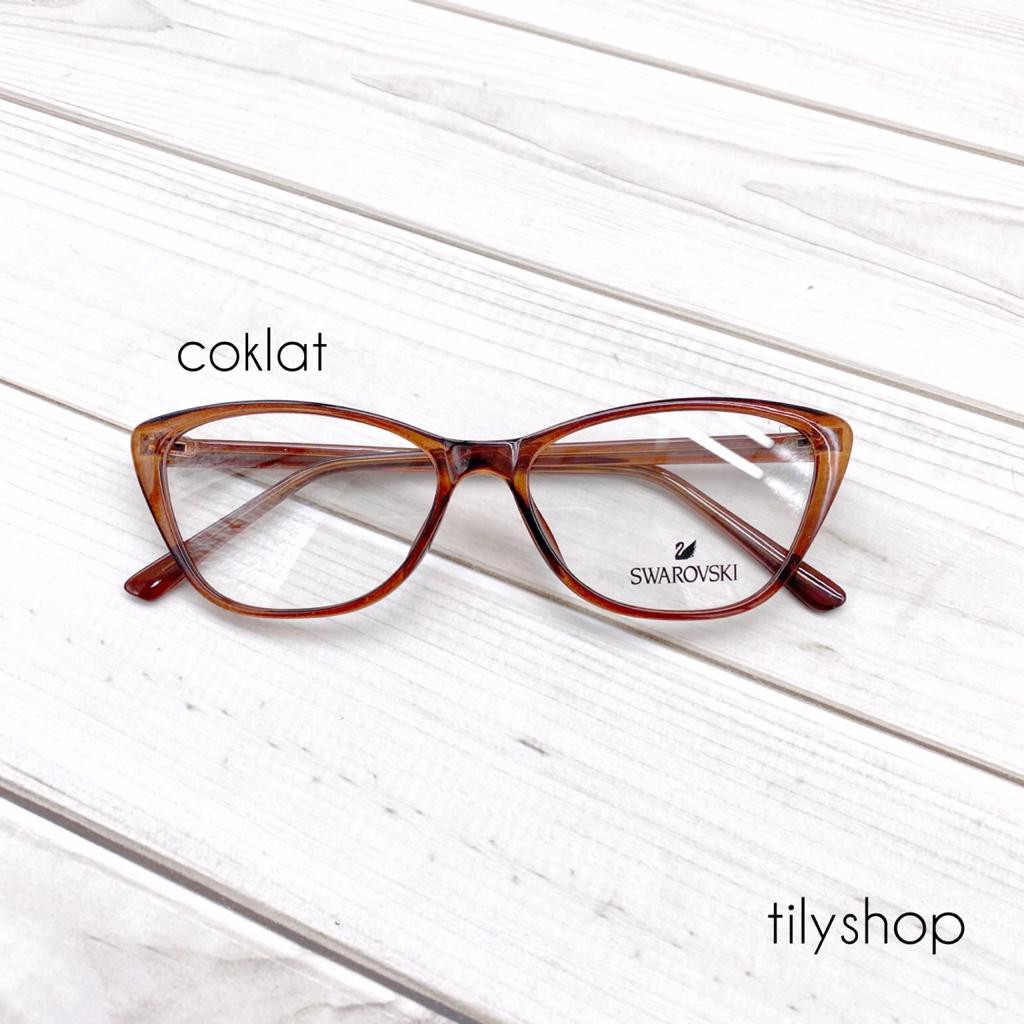 Frame Kacamata Minus Anti Radiasi Chloe Cat Eye Wanita Termurah