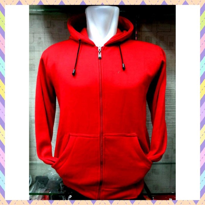 [ COD ] jaket zipper polos sweater resleting denshop