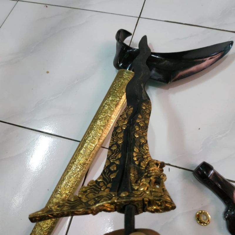 Keris Singo Barong Luk 7 Kinatah Kamarogan Kamardikan
