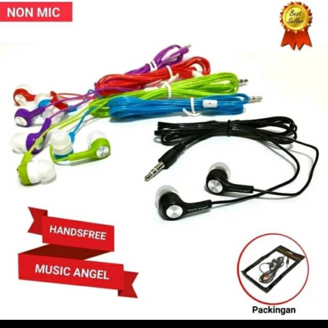 HEADSET MUSIK ANGEL / HANDSFREE MP3 MUSIK