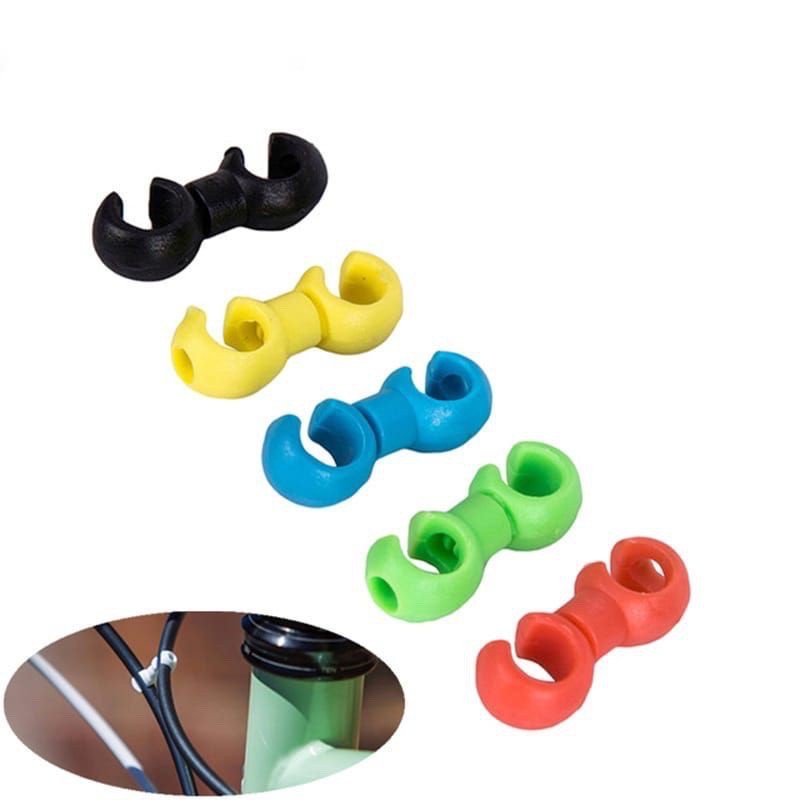Klip Penjepit Kabel Rem Sepeda MTB Rotating Hook Klip jepitan Pengikat Kabel Sepeda Rem Shifter isi 