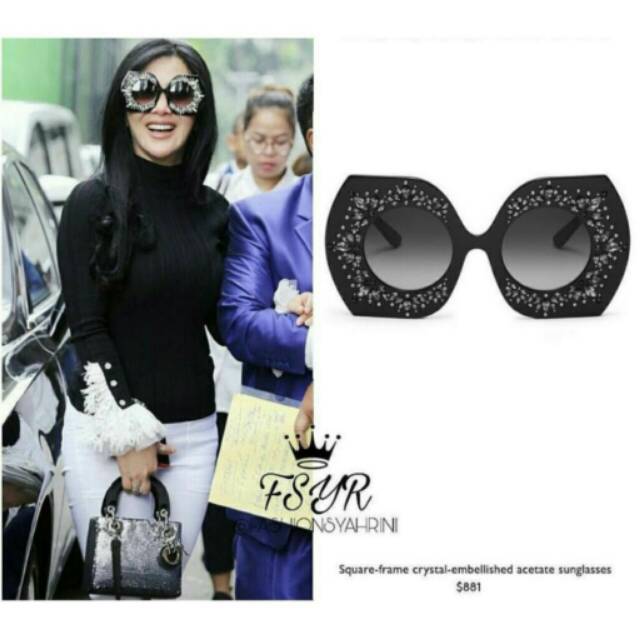 KACAMATA FASHION WANITA SUNGGLASESS PRINCES SYAHRINI KUALITAS PREMIUM