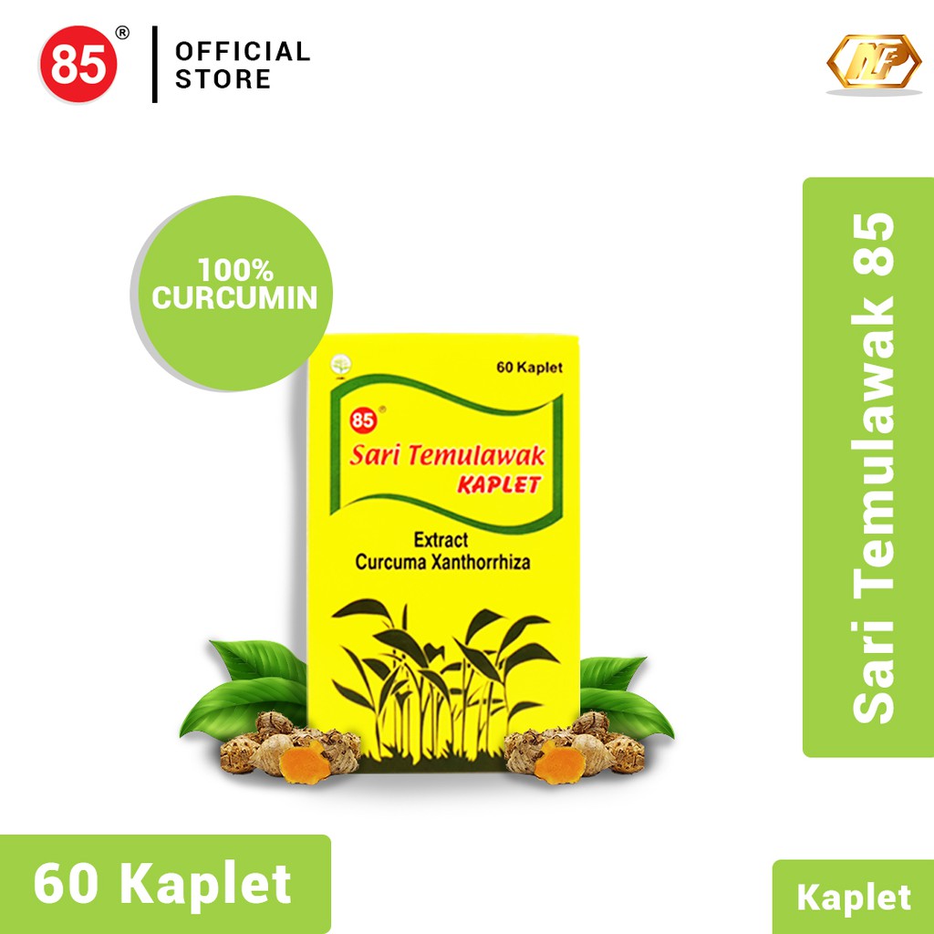 Deli 85 - Sari Temulawak Kaplet 60's Supplemen Herbal untuk Kesehatan Liver-2
