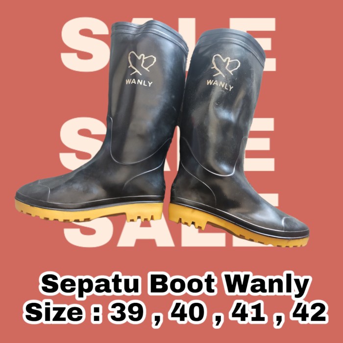 Sepatu Karet Boot Wanly Sepatu Safety Sepatu Proyek