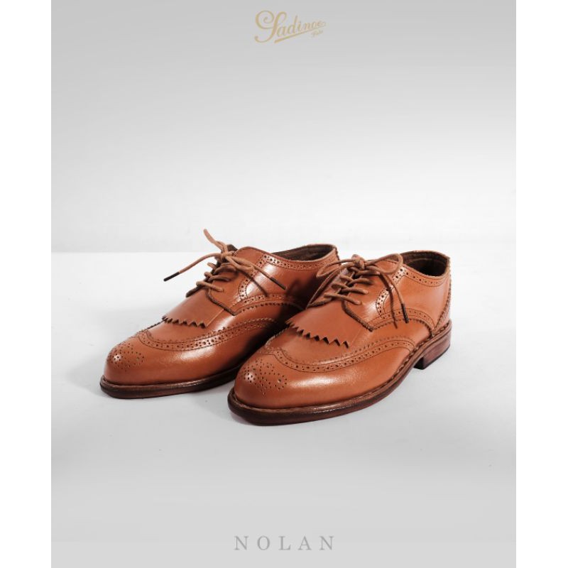 Sepatu Kulit Brogue Wingtip Nolan