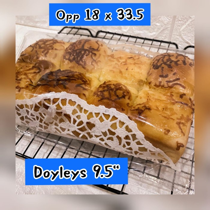 

Ginger- Plastik OPP tanpa seal uk. 18x33,5cm + Gaset 3cm ~ Plastik Roti Sobek