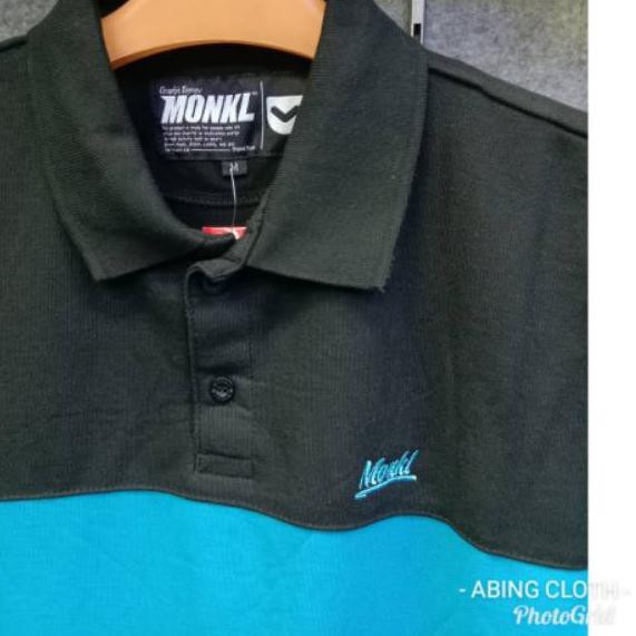 Big Sale.. Kaos kerah monkl distro bandung warna kombinasi murah meriah