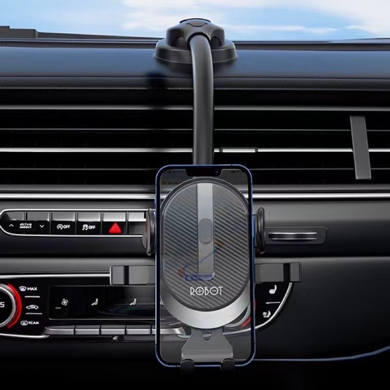 Car Holder Robot RT-CH16 Phone  Holder HP Dashboard Mobil Mount Bracket Universal Suction - Garansi Resmi 1 Tahun