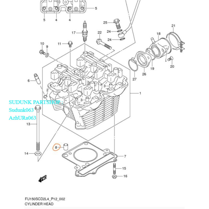 Bosh blok Head blok head satria Fu ori sgp