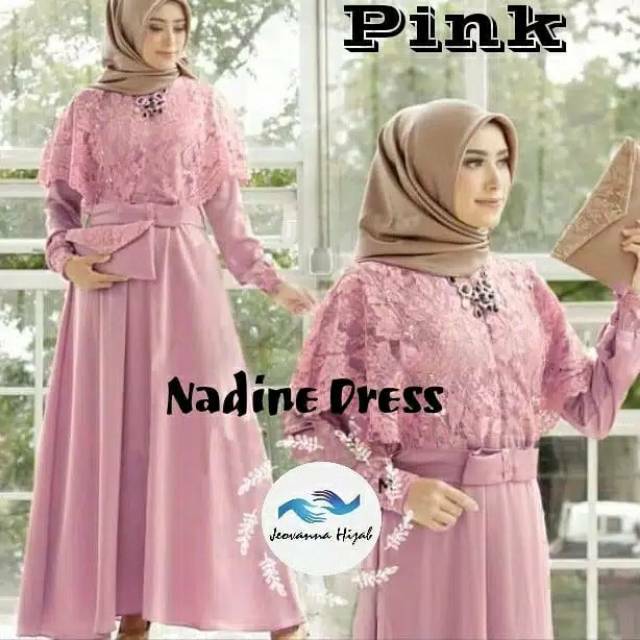 ORI ( cod ) NADINE DRESS SIZE M.L.XL/DRESS BRUKAT/DRESS MAXI/BRUKAT WANITA/DRESS WANITA GAUN PESTA
