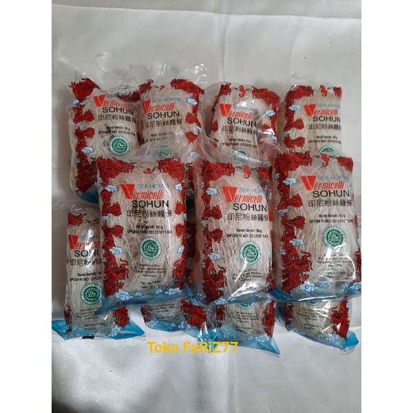 

SOHUN SEA HORSE ERMICELLI KEMASAN 50 GRAM