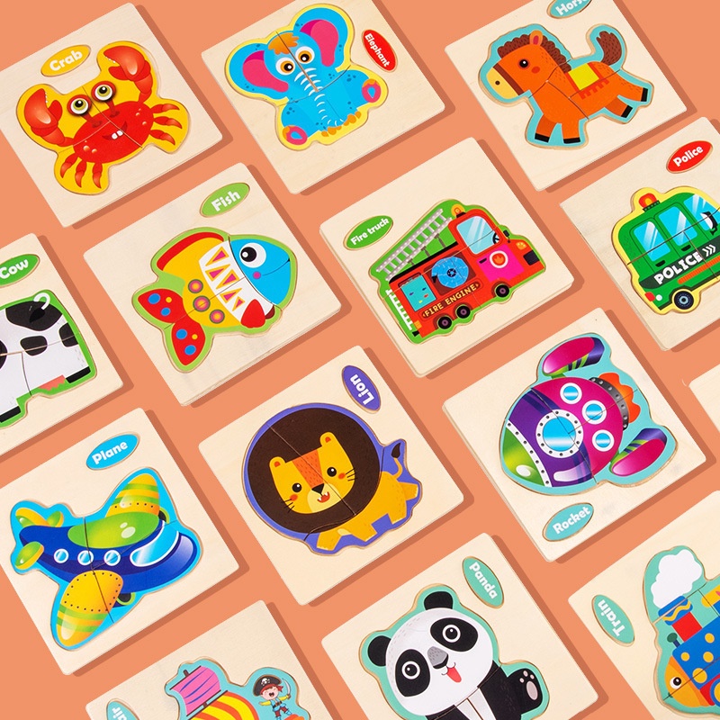 Puzzle kayu anak/Mainan Edukasi anak/wooden toys  L275