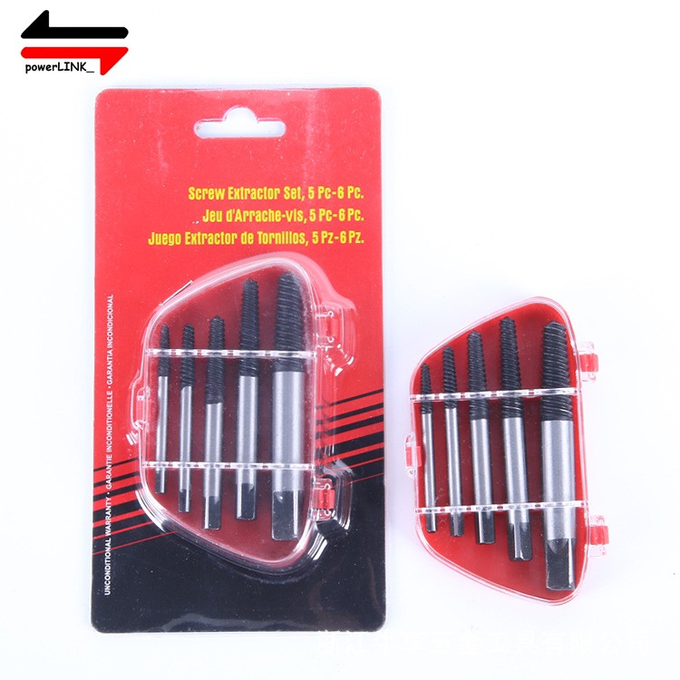 Screw Extractor set-Alat pembuka baut rusak-Broken Striped Remover