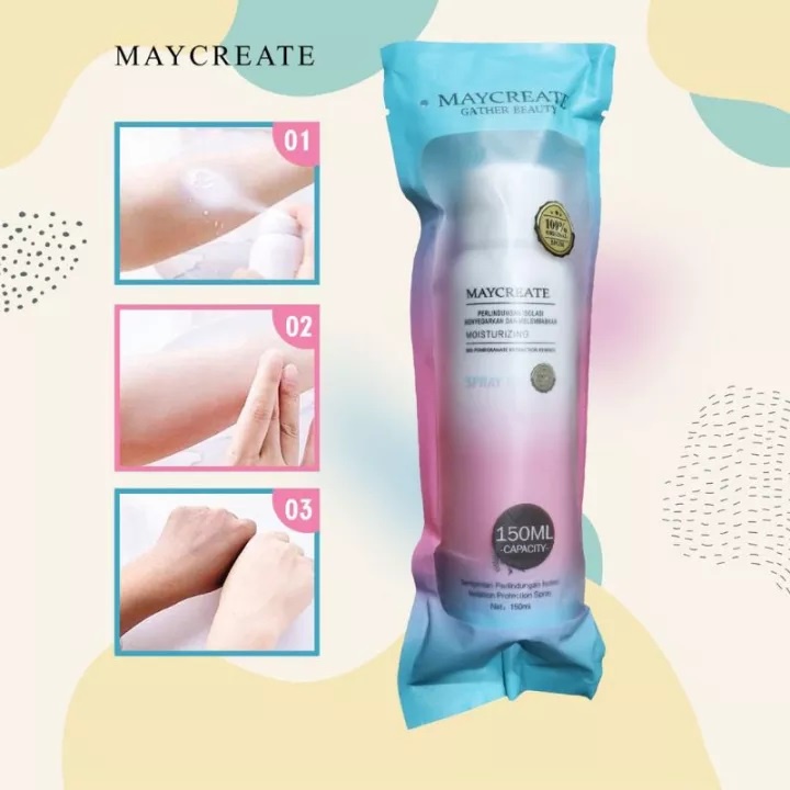 Beauty Jaya - Maycreate Spary Pemutih Kulit Korea Original Whitening &amp; Moisturizing Body Cream Instant [BPOM ]