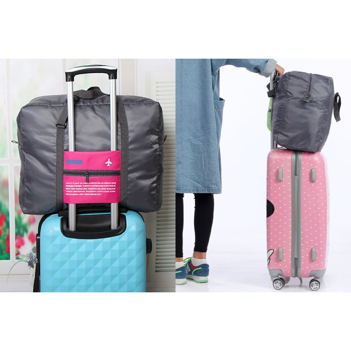 Foldable Travel Luggage Bag Tas Travelling Praktis &amp; Besar