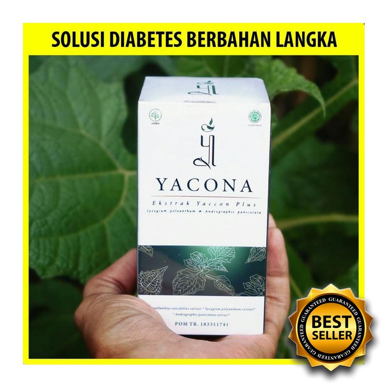 Obat Diabetes Herbal Alami Ampuh  | 120 Kapsul Tab Yacona