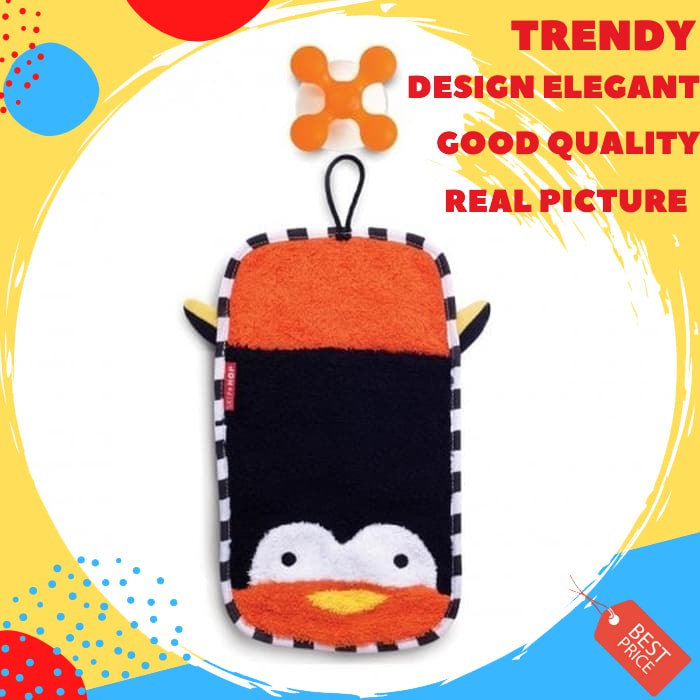 Skip Hop Zoo Mitt Penguin Soft Cotton / Kain Gosok Badan Anak Lembut SS839