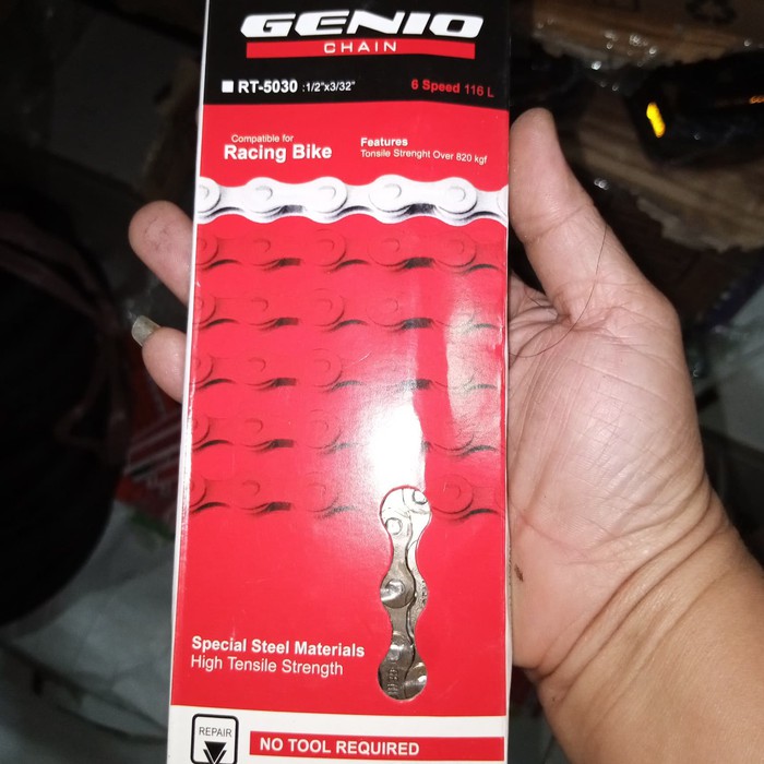 Promo Rante sepeda balap susun 116 speed bicycle chain balap / fixie Murah