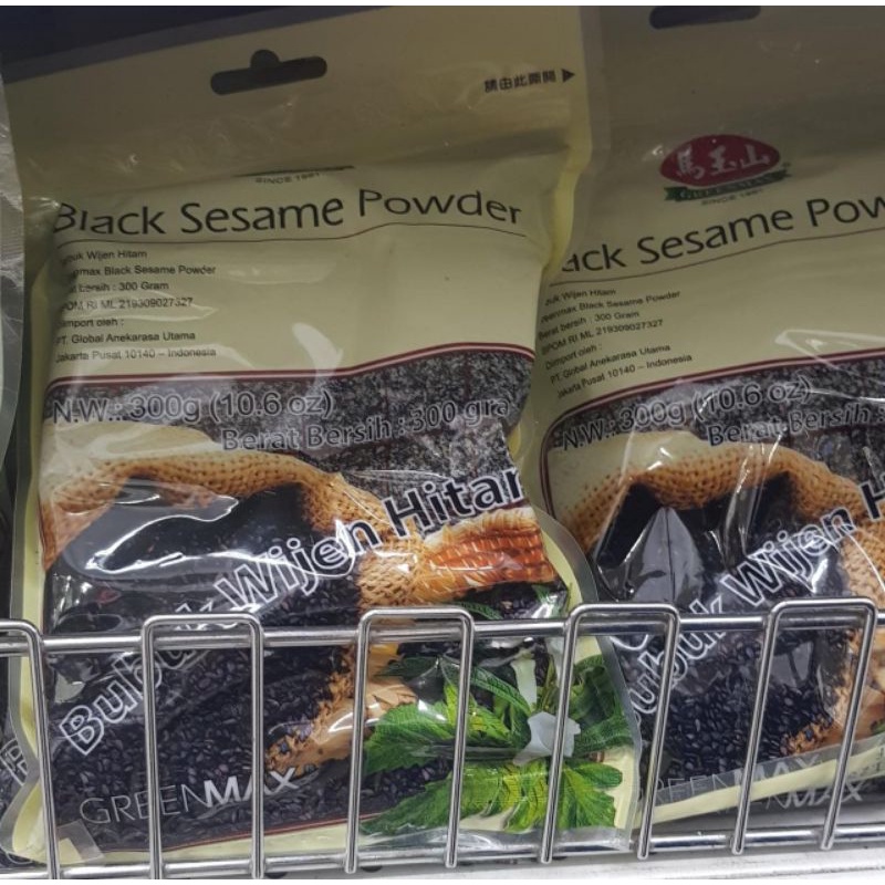 

black sesame powder bubuk wijen hitam