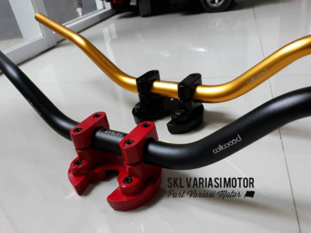 Raiser Stang New Vixion R 2017 Facelift Plus  Stang Fatbar - Peninggi Stang New Vixion Model Batman