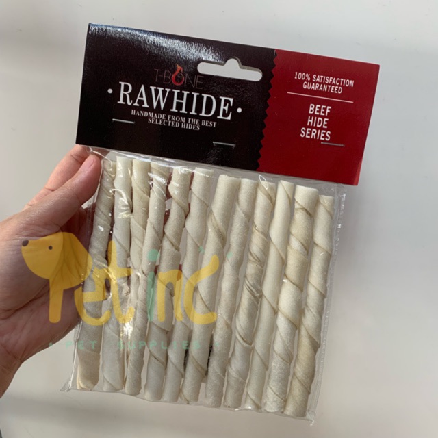 T-bone rawhide stick durable chew stic