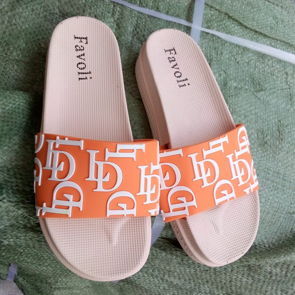 SANDAL SLOP FASHION WANITA /SANDAL WANITA  IMPORT2353-1 SIZE 37-40