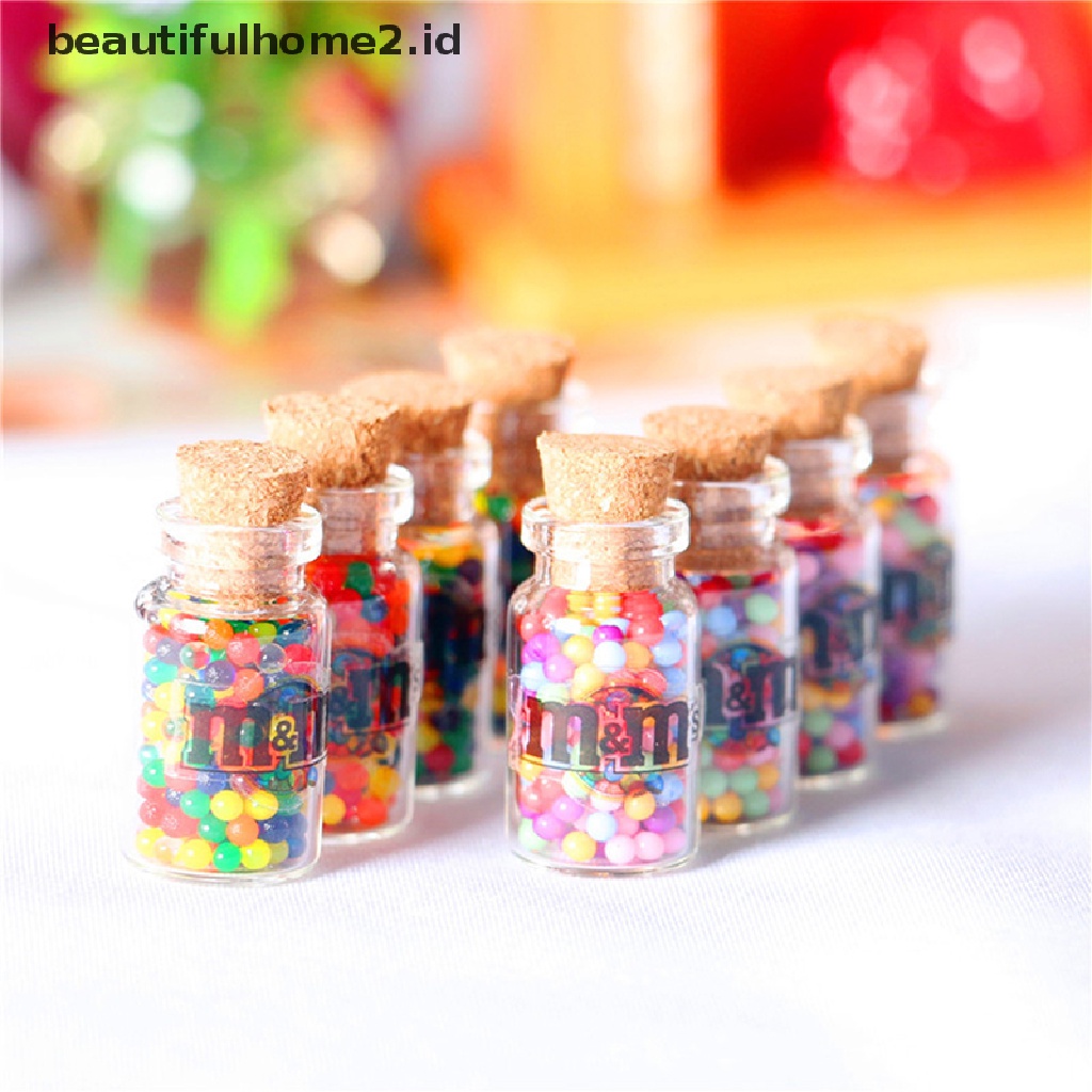 (Beautifulhome2.Id) 3pcs Miniatur Botol Permen Untuk Aksesoris Dapur Rumah Boneka