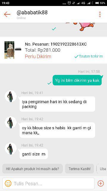 Batik Dolby Dolbi Dobby Doby Tenun Sutra Tulis Katun Atbm Baron Atasan Batik Wanita Sogan Srg308