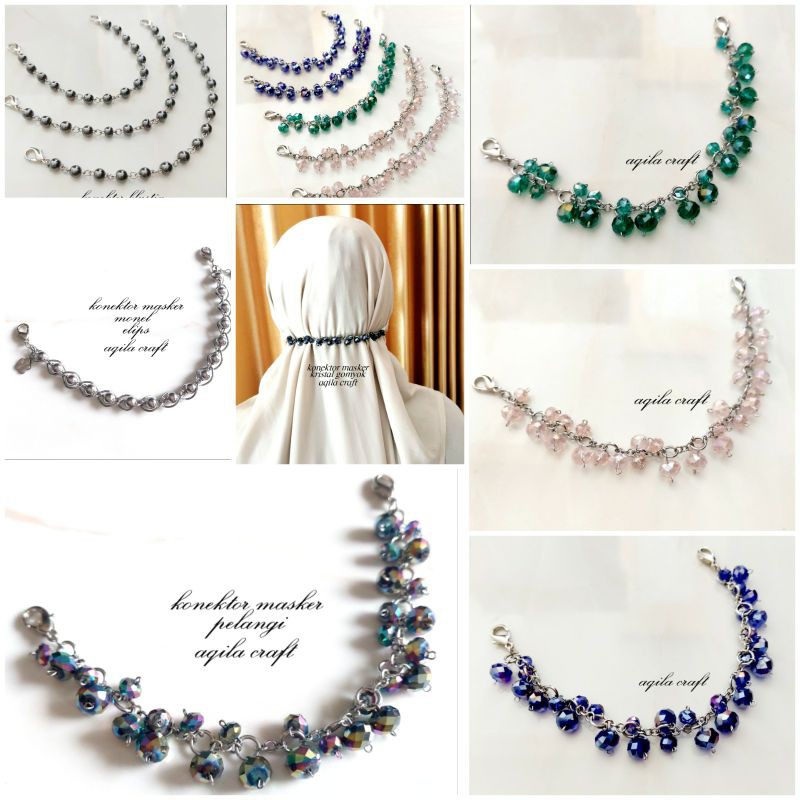 KONEKTOR HIJAB/KONEKTOR MASKER/PENGAIT MASKER/STRAP MASKER/KONEKTOR MASKER 2IN1