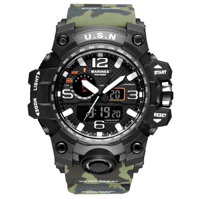 JAM USN MARINE FORCE/5088/DIGITAL-ANALOG/GREEN ARMY