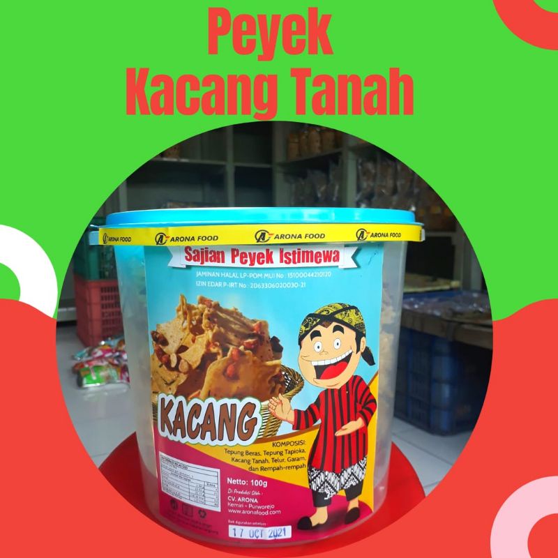 

ARONA FOOD PEYEK REMPEYEK KACANG TANAH TOPLES 450g CEMILAN ENAK SEHAT MURAH