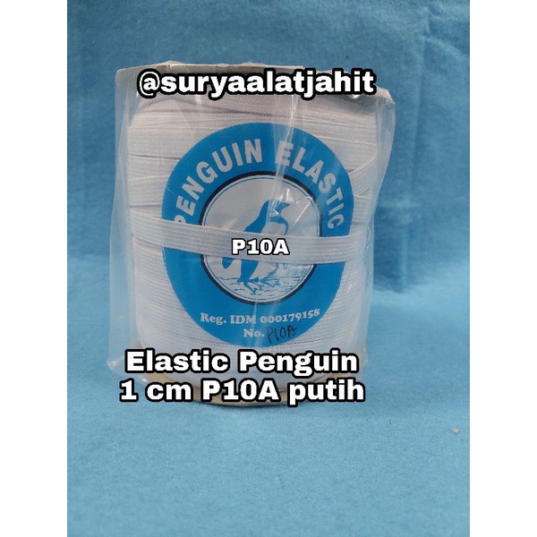 Karet Penguin P10A/1cm Putih @120Y =rp.39.250/1Rol