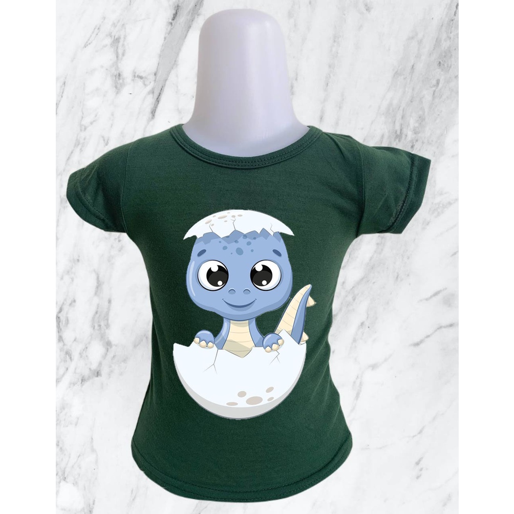 Kaos Anak Motif Dino on the egg / COD / Baju Atasan Anak Unisex Umur 1 - 6 Tahun | atasan anak laki laki baju anak cowok