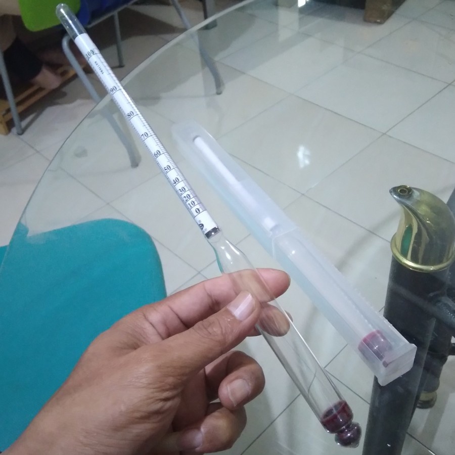 Jual Hydrometer Alkohol Meter 0 100 Alla France Shopee Indonesia