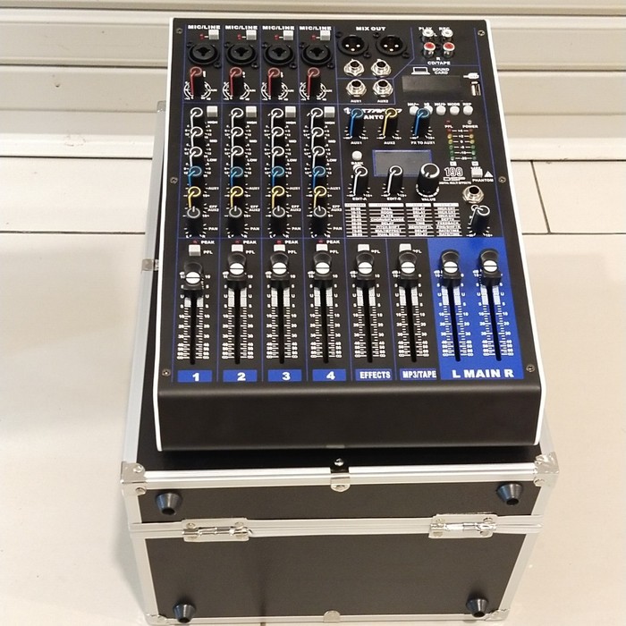 mixer audio zetapro phantom 4 channel Usb Bluetooth Original