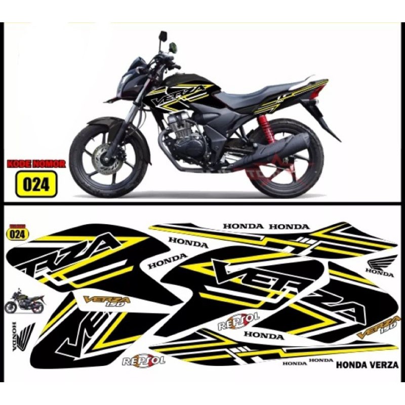 decal variasi hoda verza / striping verza / variasi verza / verza