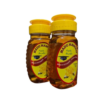 Madu Manggis 150 gr Multi vitamin Cerdas Anak-anak / dengan kandungan Beepollen dan Propolis serta ekstra Sirsak Manggis