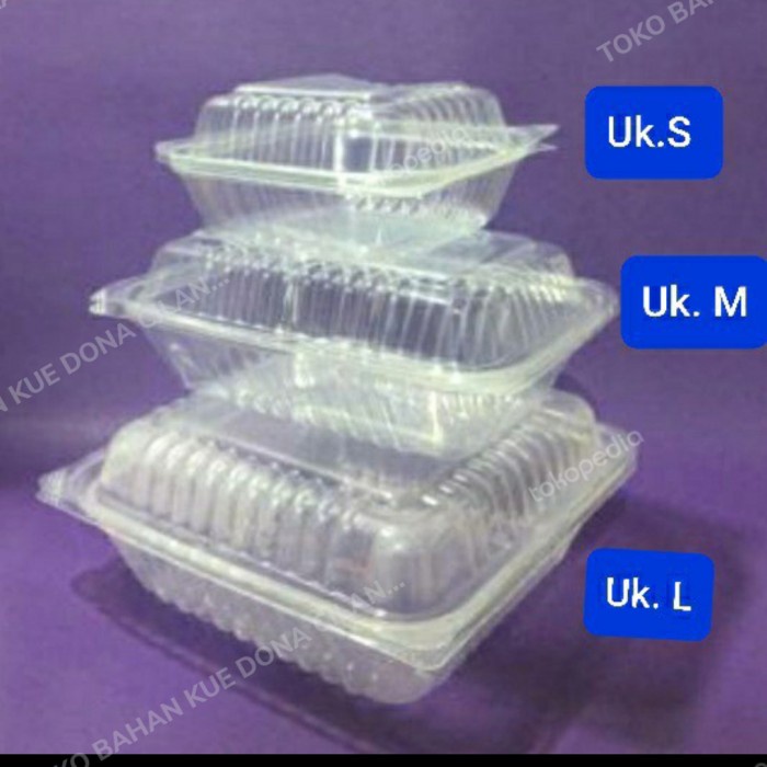 

kotak makanan/plastik mika makanan/foodpack/food pack s-small - tomat tokomaju1625