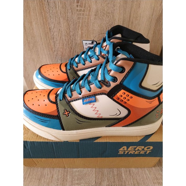 Aerostreet 2D Reborn Biru Oranye Size 41